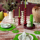 Bladgroene lakplacemats - Set van 4