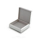 Taupe Emalj & Silver Box