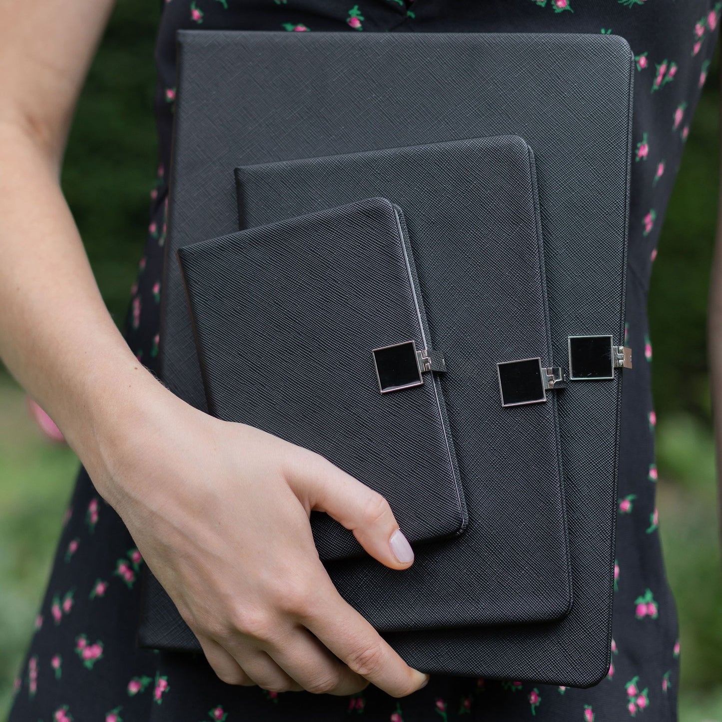 Cahier A5 noir et argent