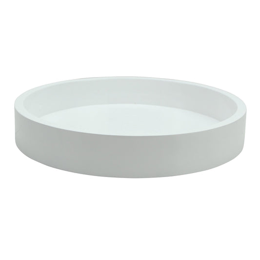 White Small Round Tray