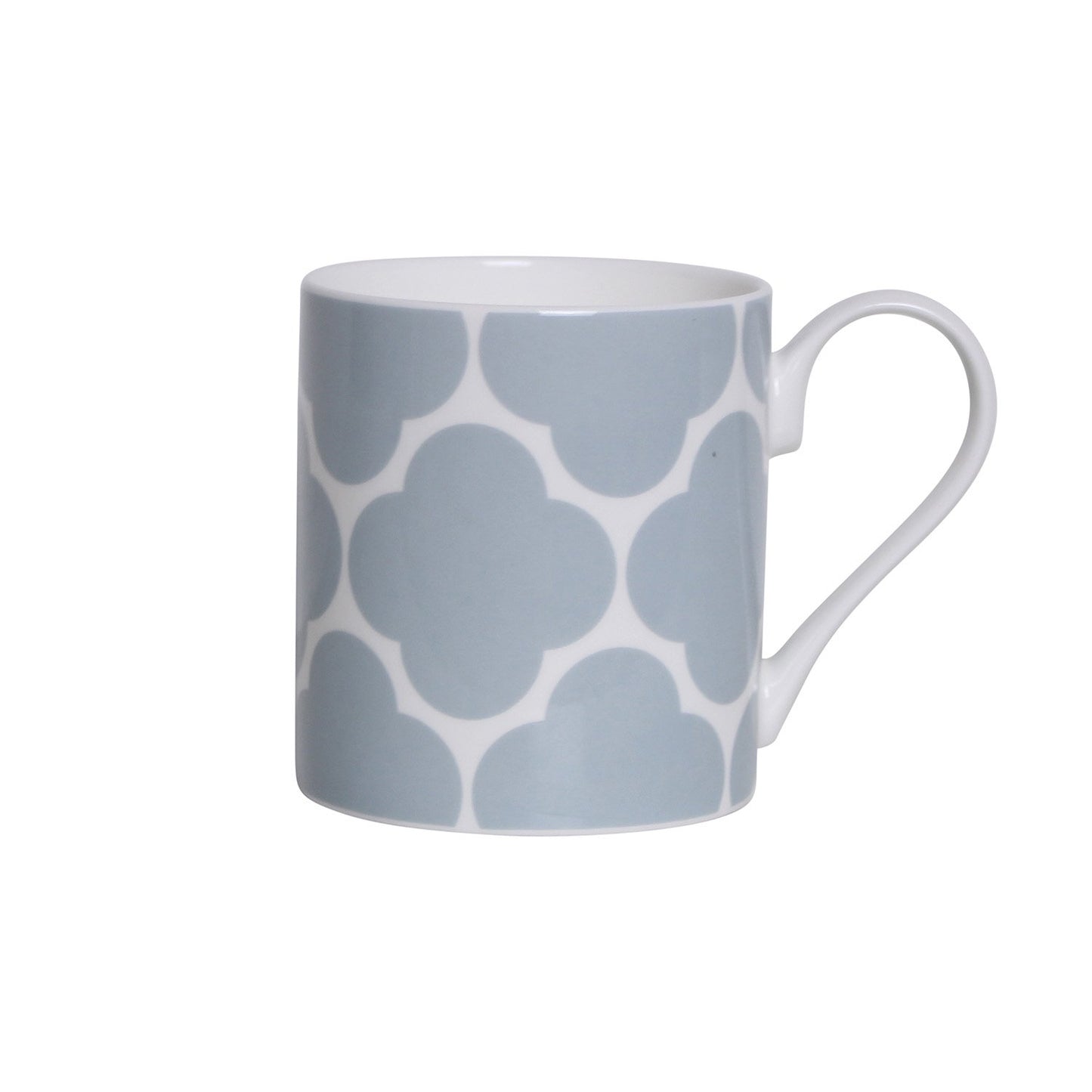 Tasse aus Knochenporzellan mit Denim-Blumen