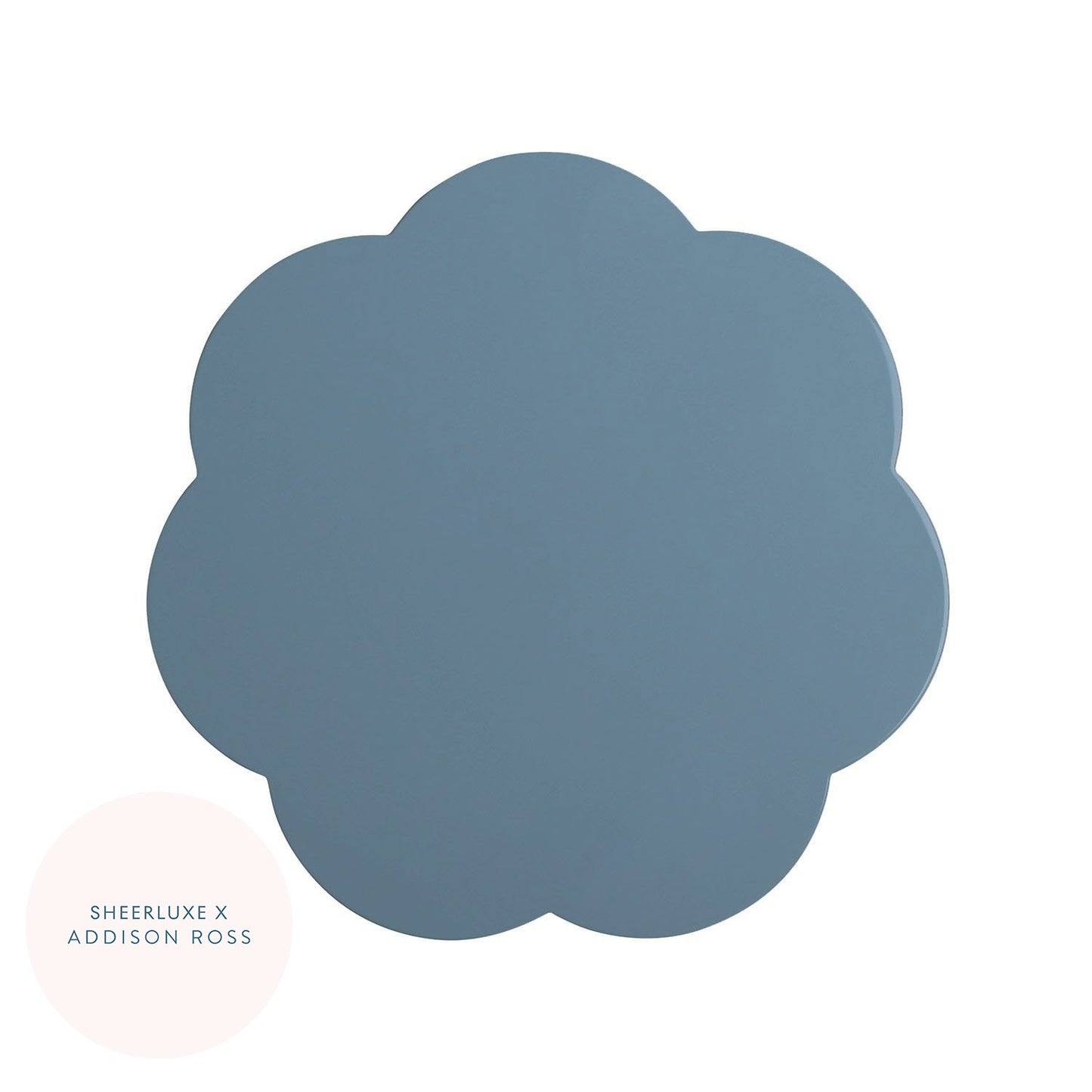 Chambray Blue Lacquer Dekkebrikker - Sett med 4 - Limited Edition