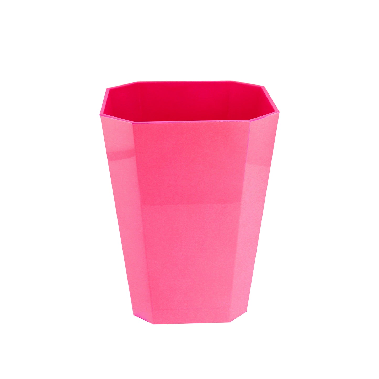 Octagonal Lacquer Bin – Fuschia