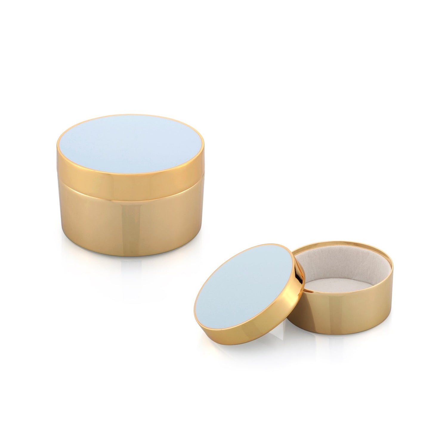 Vaso per gingilli Powder blu e oro