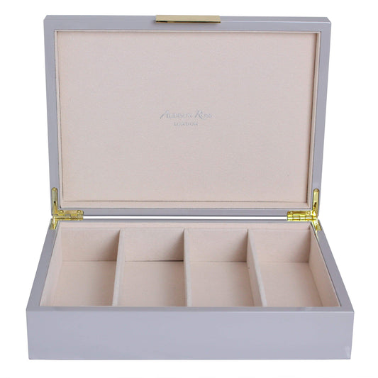 Large Chiffon Grey & Gold Glasses Box