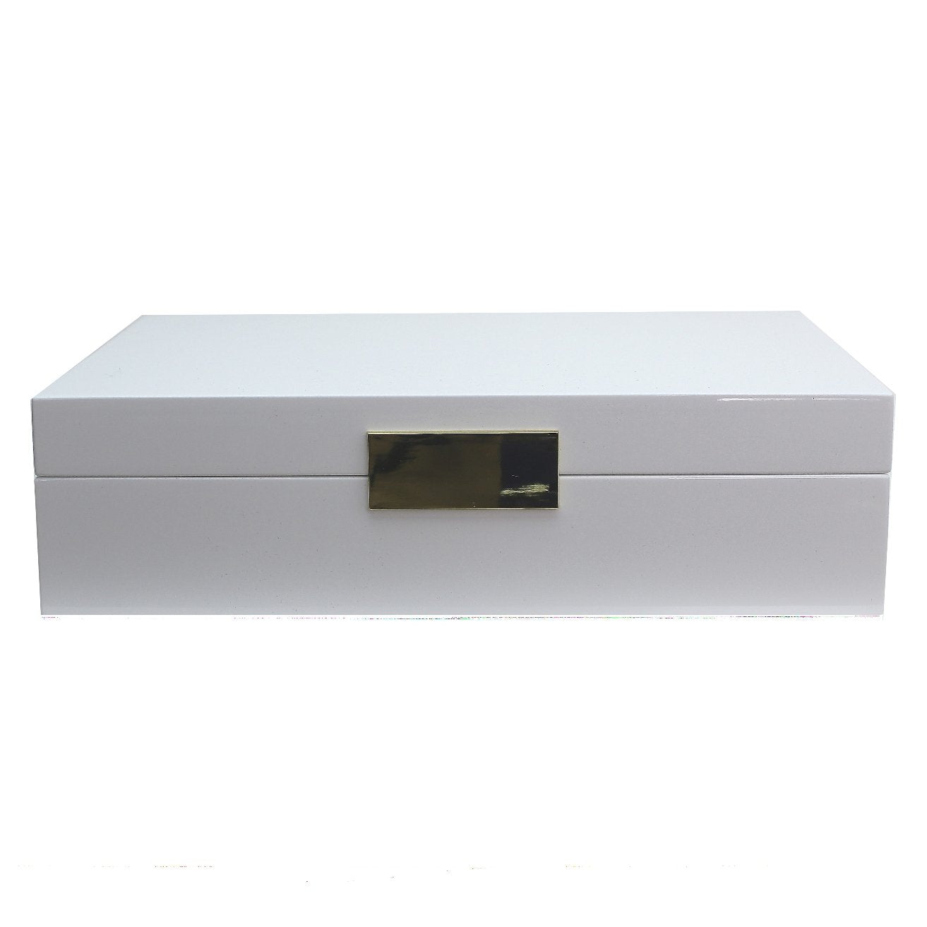 Large White & Gold Glasses Box