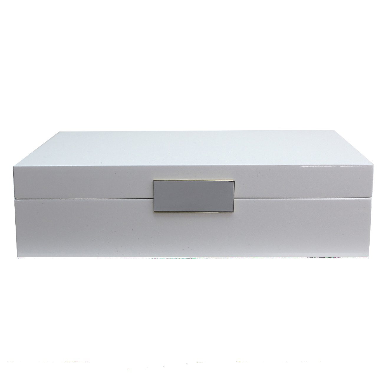 Large White & Silver Watch Box