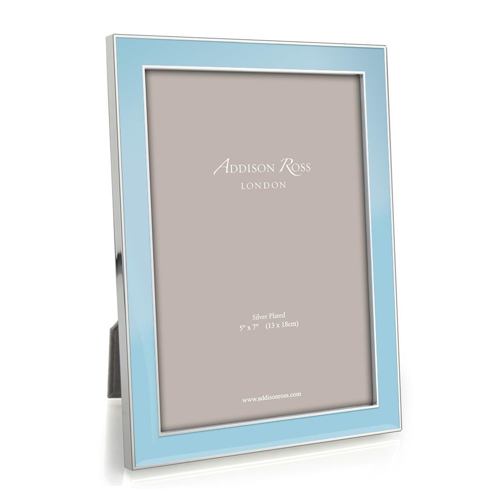 Light Blue Enamel & Silver Frame - Enamel Frames - Addison Ross