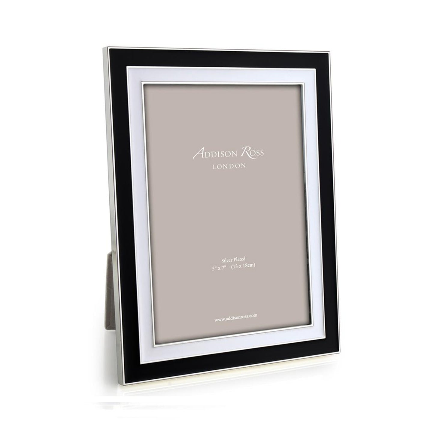 Manhattan Black & White Enamel Frame