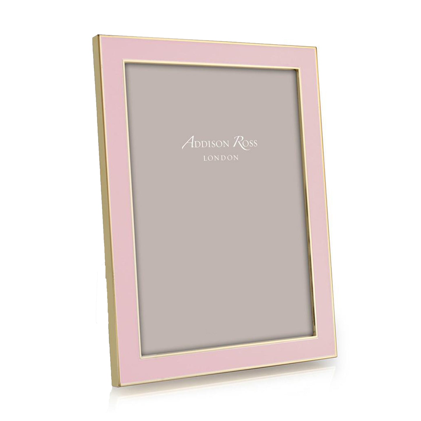 Pale Pink Enamel & Gold Frame