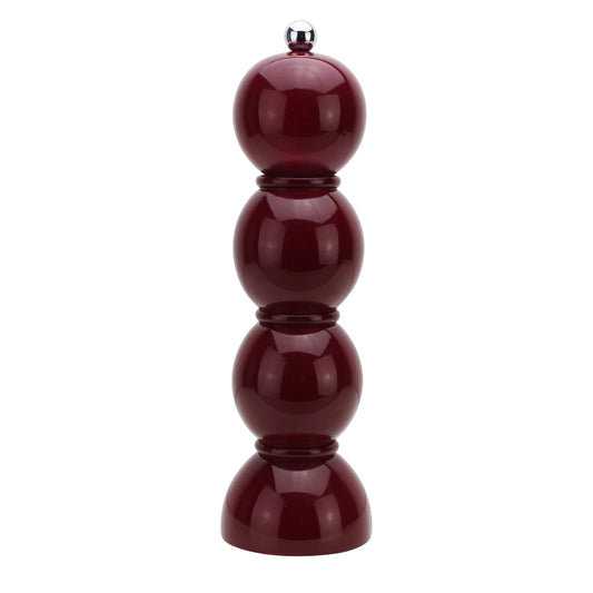 Deep Cherry Red  Bobbin Salt or Pepper Mill