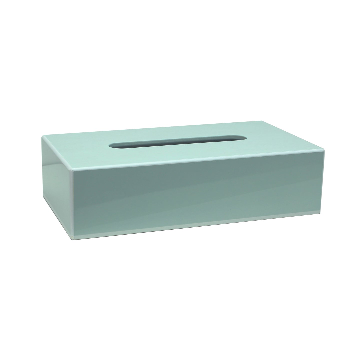 Caja de pañuelos rectangular azul Powder