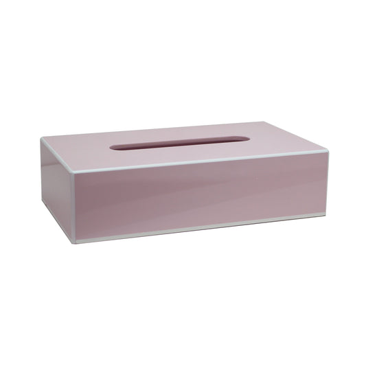 Caixa de mocadors rectangular rosa clar