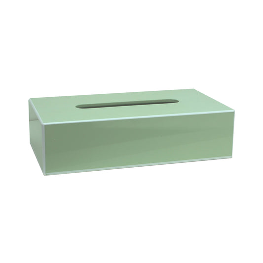 Caja de pañuelos rectangular menta